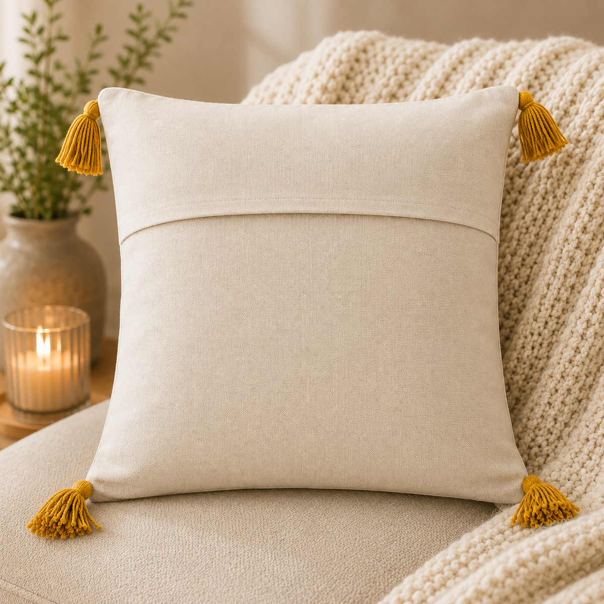 Aarini Handloom Geometric Cushion Cover