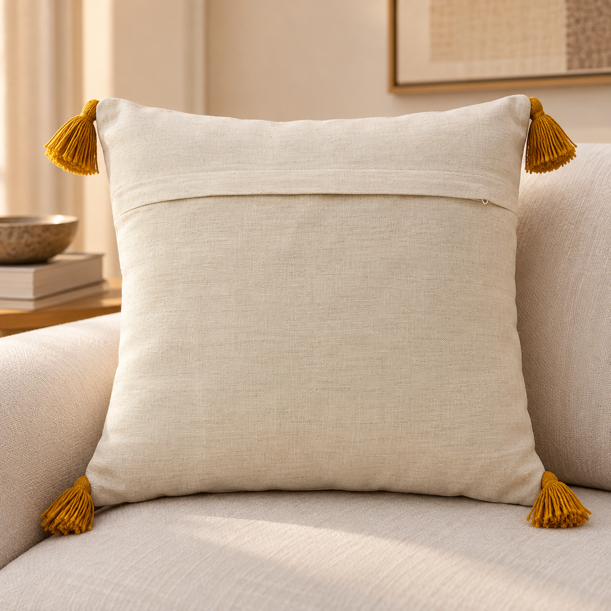 Ishira Handloom Embroidered Floral Cushion Cover