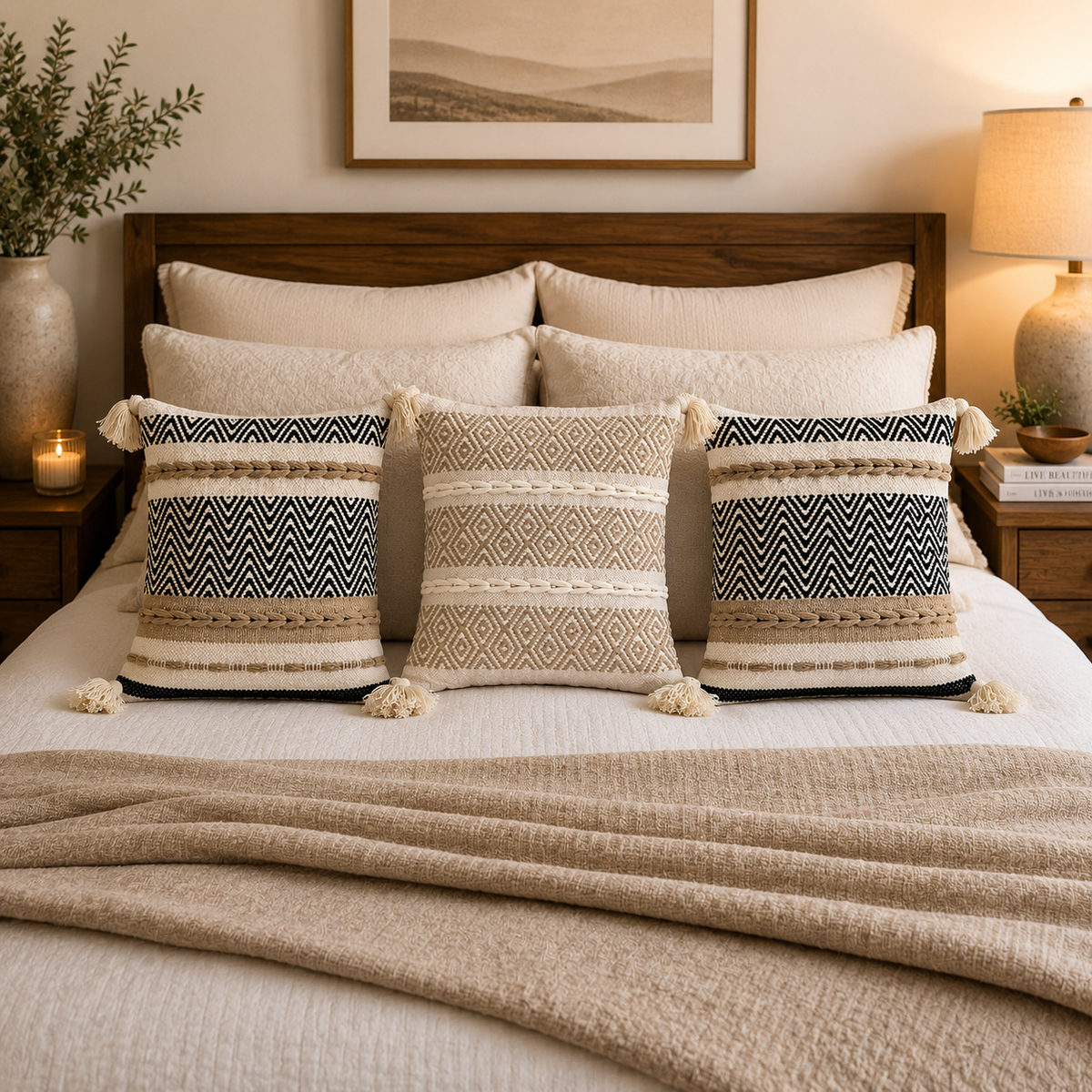 Nivara Loom Harmony Cushion Cover Set of 3