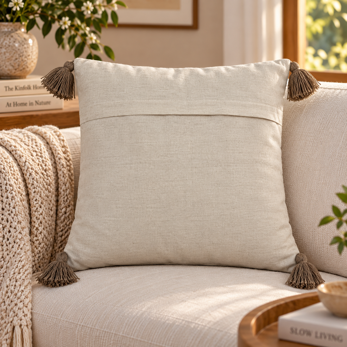 Tavisha Handloom Textured Geometric Cushion Cover