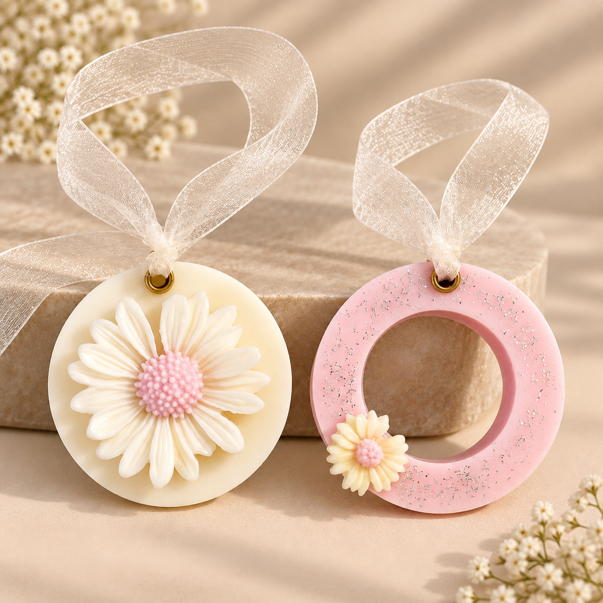 Roselle Rose Scented Wax Sachet Set of 2