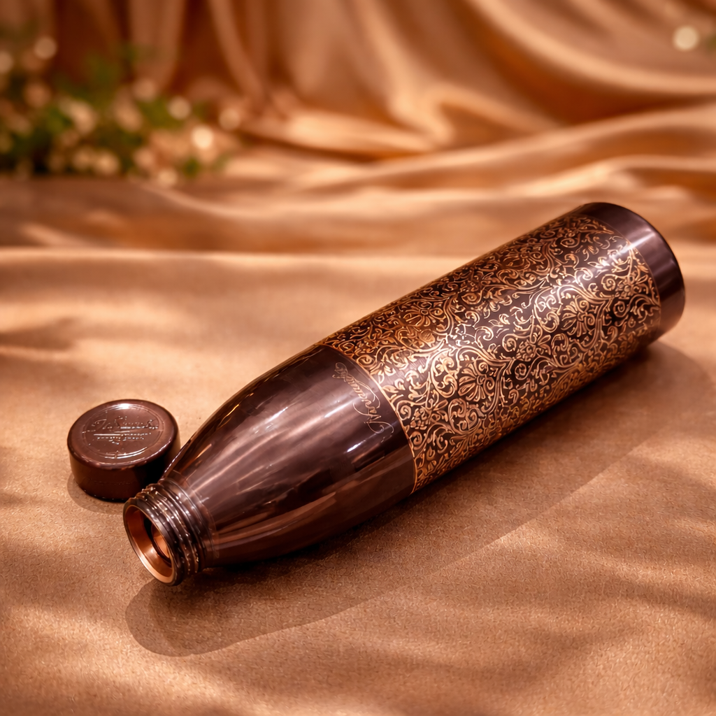 Zari Handcrafted Pure Copper Bottle