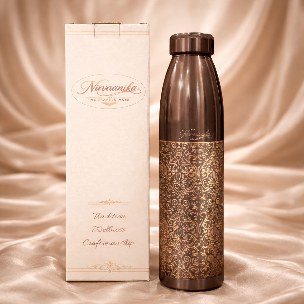 Zari Handcrafted Pure Copper Bottle